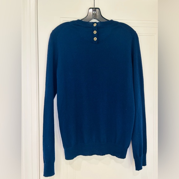 Tory Burch Cashmere Sweater with Gold Button Detail - Picture 3 of 7